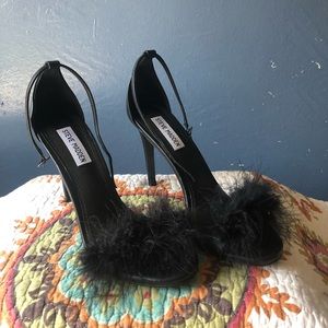 Steve madden fuzzy stiletto heel